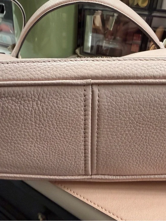 kate spade Blush Pink Pebbled Leather Shoulder Bag with Top Handle - Picture 5 of 8